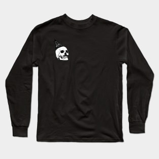 Skeleton Weird at Parties Skull Mustache Long Sleeve T-Shirt